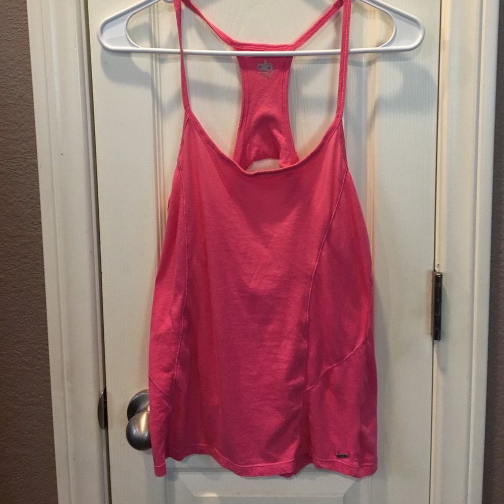 ALO sports top cotton SM PINK